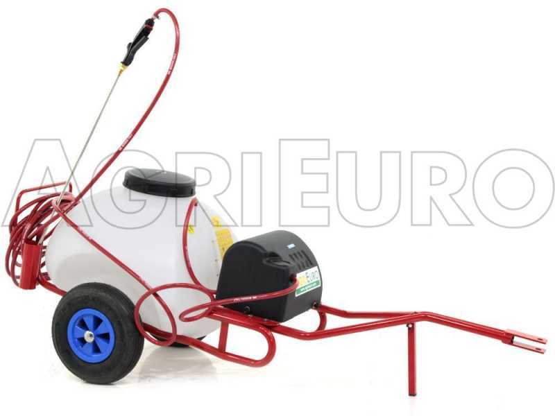 Pompa irroratrice elettrica carrellata M2001112 - Con gancio - A batteria 12V - 120L PRO