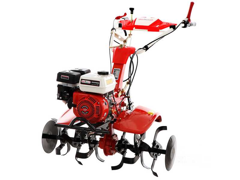GeoTech Pro PGT 900 - Motozappa a benzina 7 HP con cambio 2+1 e trasmissione a ingranaggi