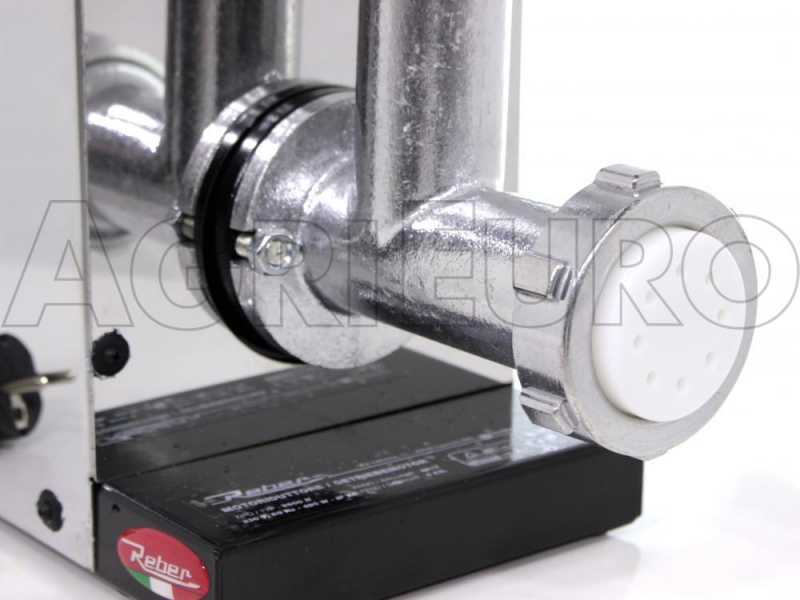 Reber 9050N INOX - Torchio per pasta con motore elettrico ad induzione professionale 500W