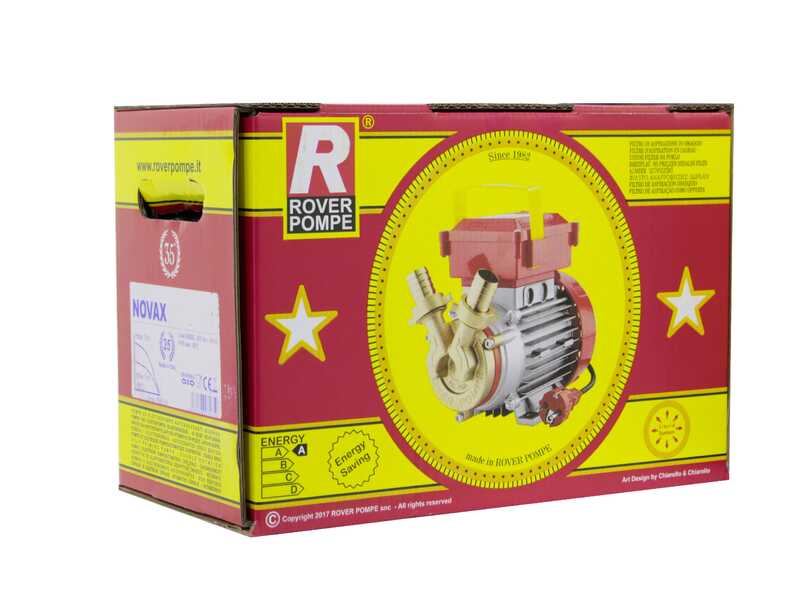 Rover Novax 30 B - Pompa elettrica da travaso - Elettropompa per liquidi caldi e birra - Monofase - 230V