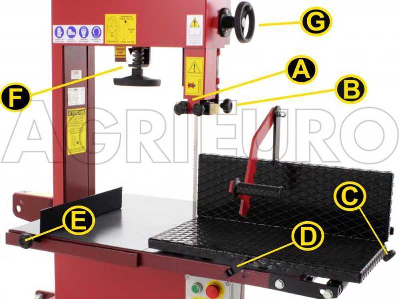 Sega a nastro legna da ardere professionale 600 RE - Trifase