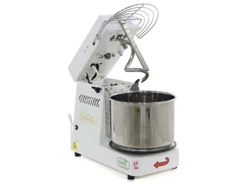 Famag Grilletta IM 5S/230 1 Velocit&agrave; - Impastatrice a spirale 5 Kg con testa sollevabile