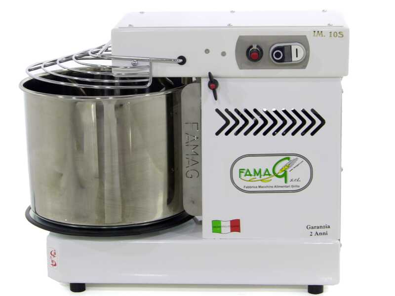 Famag IM 10S/230 10 Velocit&agrave; - Impastatrice a spirale 10 Kg con testa sollevabile