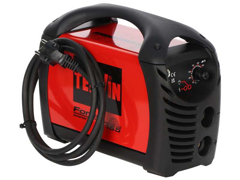 Telwin Force 165 - Saldatrice Inverter (MMA) + Maschera, corrente continua (DC)