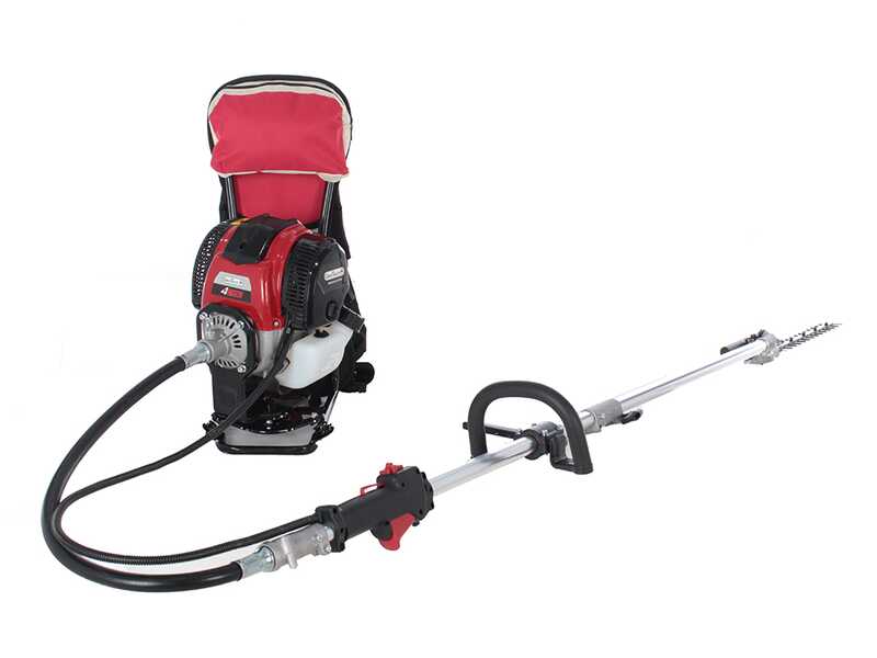 Tagliasiepi multifunzione a zaino GeoTech FBC400BP a scoppio motore 4T benzina 38.9 cc - a spalla