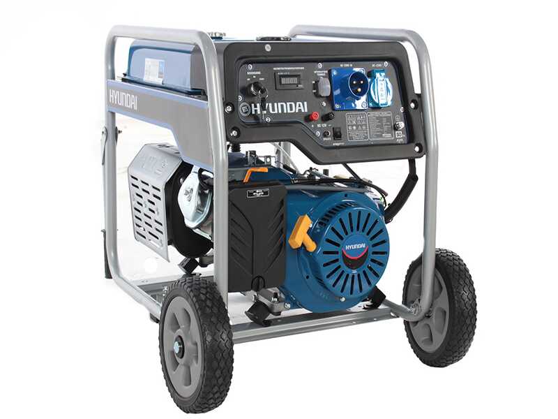 Hyundai Dynamic HY5500E - Generatore di corrente carrellato con AVR 5.8 kW - Continua 5.5 kW Monofase + ATS