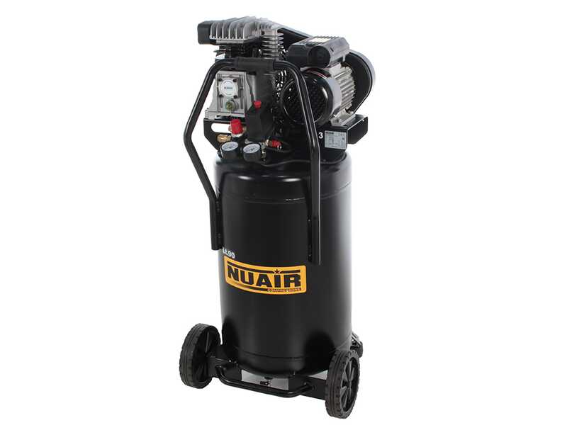 Nuair B2800B/3M/90V - Compressore aria elettrico veriticale monofase a cinghia - Motore 3 HP - 90 lt