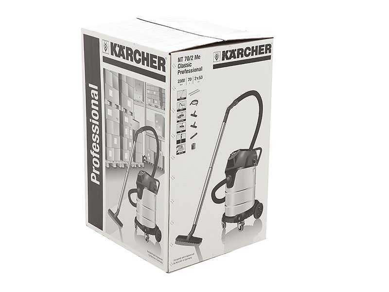 Karcher Pro NT 70/2 Me Classic - Aspiratore solidi/liquidi - vano raccolta 70 lt, 2300W