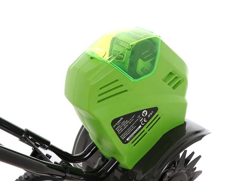 Greenworks 40 V Zappatrice - Motozappa a batteria - 40V - SENZA BATTERIA e CARICABATTERIA
