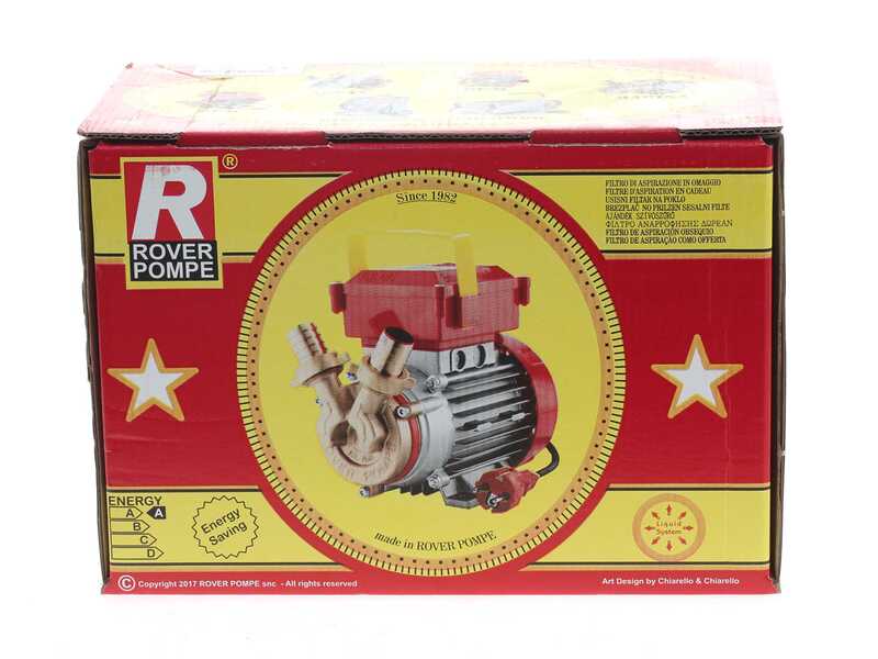 Rover Novax 14-OIL - Pompa elettrica da travaso per olio in lega antiossidante - Monofase - 230V