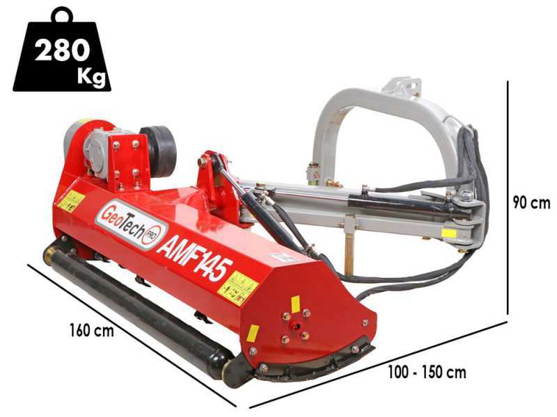 GeoTech Pro AMF145 - Trincia argini laterale per trattore - Serie leggera