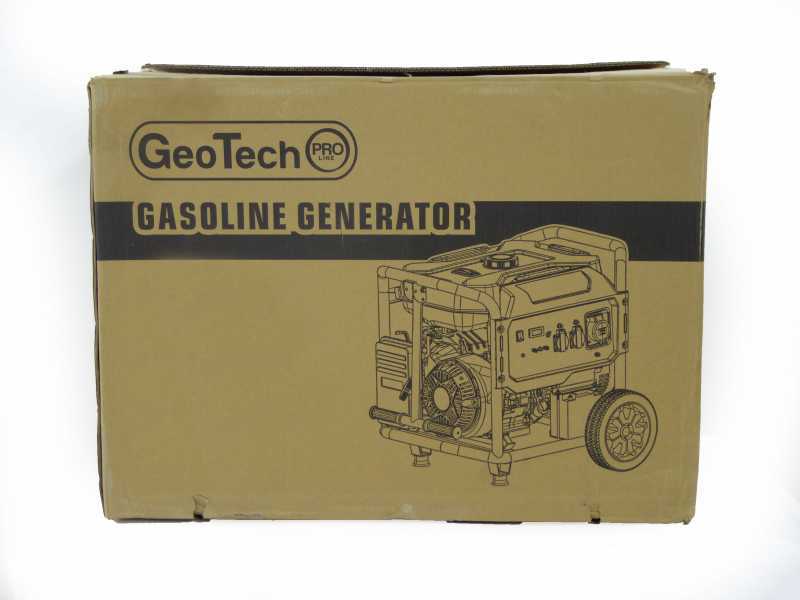 GeoTech Pro GGP 9500-3 ESA - Generatore di corrente carrellato con AVR avv. elettrico 7.8 kW - Continua 7.5 kW