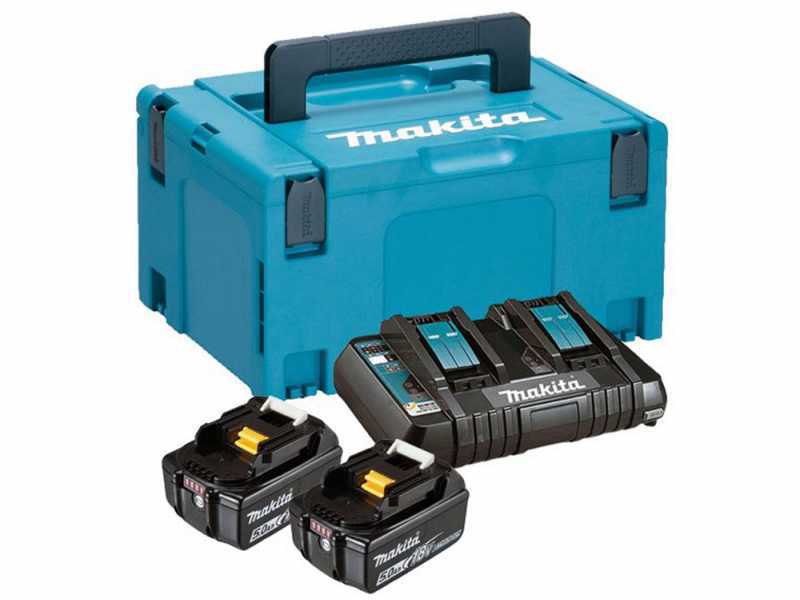 Caricabatteria Makita +  2 batterie 18V 5ah con valigetta
