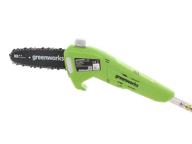 Greenworks G40PSF - Potatore a batteria 40V - A spalla su asta di prolunga - SENZA BATTERIA e CARICABATTERIA