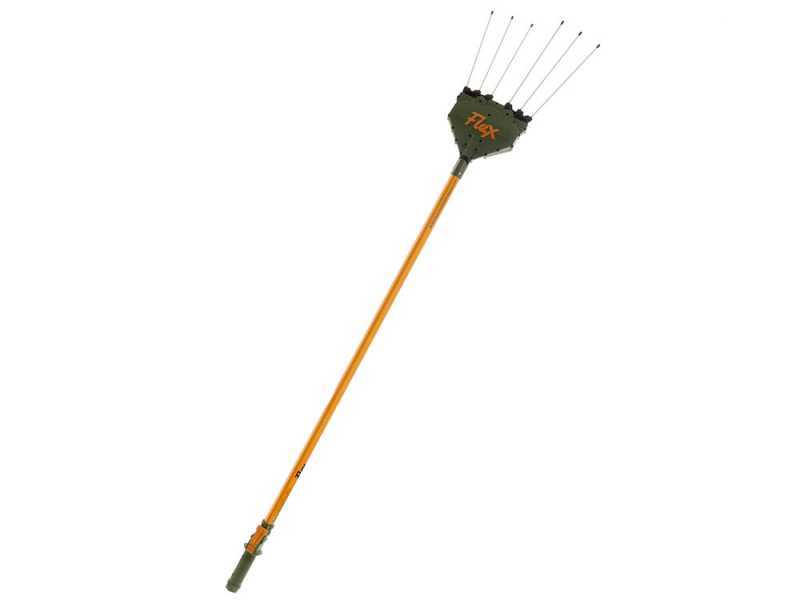 Oliviero Flex Basic - Abbacchiatore elettrico a batteria - Asta in alluminio telescopica 220-340 cm