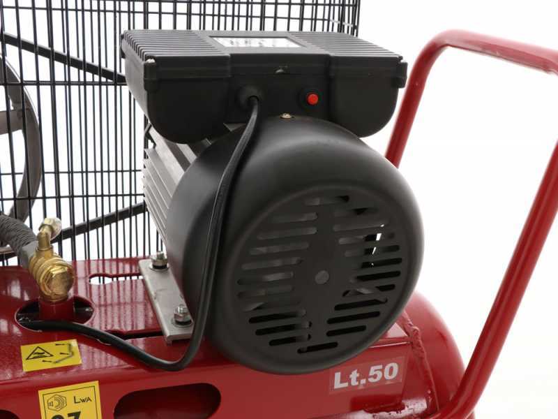 GeoTech Pro BACP50-8-2 - Compressore aria elettrico a cinghia - Motore 2 HP - 50 litri - potenza 8 bar