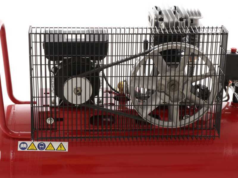 GeoTech Pro BACP100-8-2 - Compressore aria elettrico a cinghia - Motore 2 HP - 100 lt - potenza 8 bar