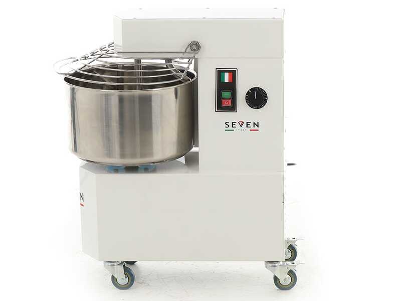 Seven Italy GH 20 - Impastatrice a spirale - 400V - Con ruote e timer