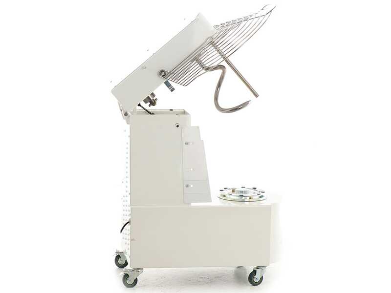 Seven Italy GHR 40 2V - Impastatrice a spirale - 230V - Con ruote e timer - 2 Velocit&agrave;