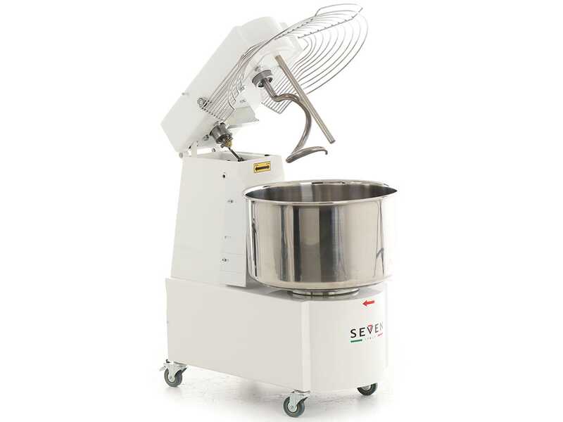Seven Italy GHR 40 2V - Impastatrice a spirale - 400V - Con ruote e timer - 2 Velocit&agrave;