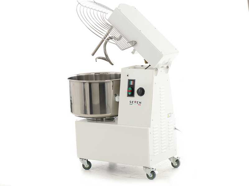 Seven Italy GHR 50 2V - Impastatrice a spirale - 230V - Con ruote e timer - 2 Velocit&agrave;