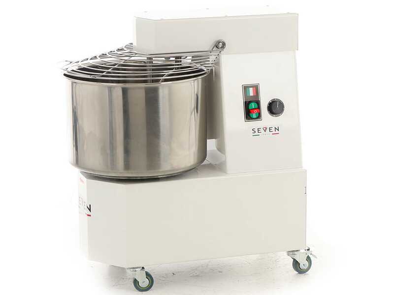 Seven Italy GH 50 2V - Impastatrice a spirale - 230V - Con ruote e timer - 2 velocit&agrave;