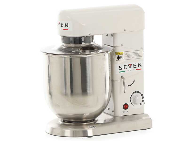 Seven Italy FP110 - Impastatrice planetaria - Vasca INOX 10 litri - Multi attrezzo