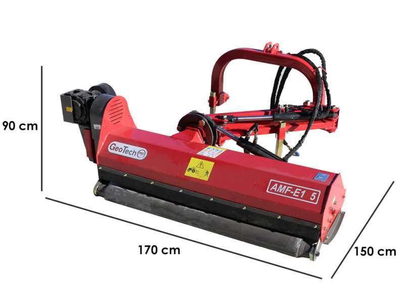 GeoTech Pro AMF-E 125 - Trincia argini laterale per trattore - Serie leggera