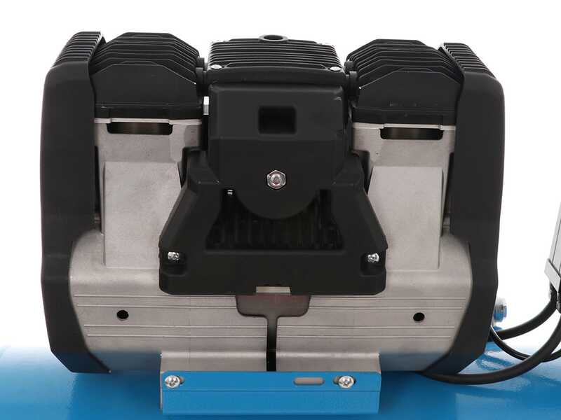 ABAC MONTECARLO OS20P - Compressore aria elettrico monofase silenziato, oil-less - Motore 2 HP - 50 lt