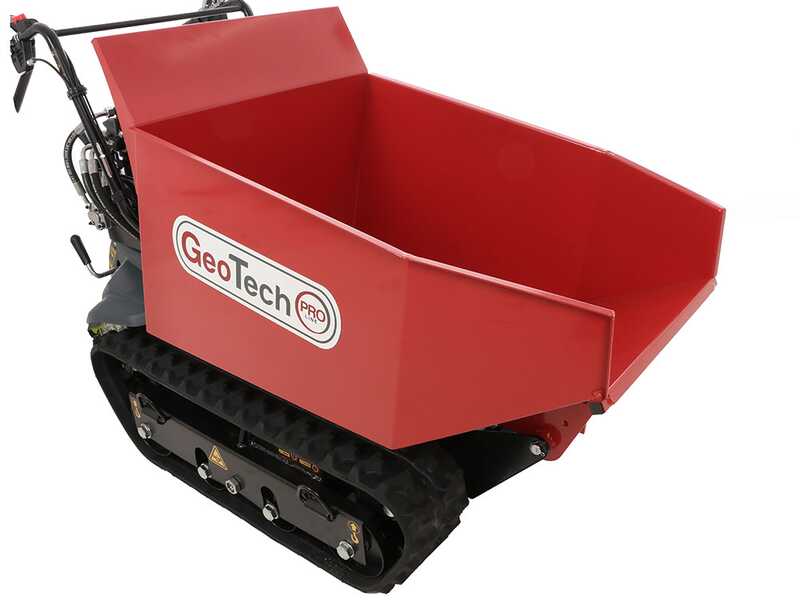 GeoTech Pro GeoPorter H-540D Hydro - Motocarriola cingolata dumper idraulico 500Kg