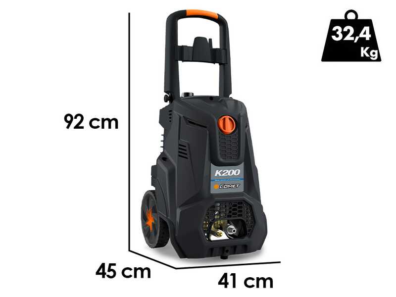 Comet K 200 10/150 Classic - Idropulitrice professionale a freddo - Pressione massima - 150 bar - 660 l/h