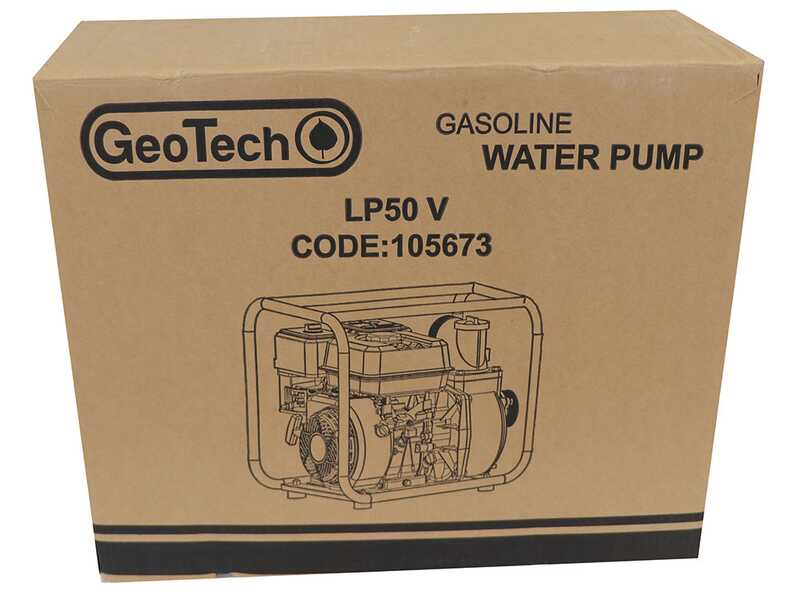 GeoTech LP 50 V - Motopompa a scoppio autoadescante - Raccordi da 50 mm