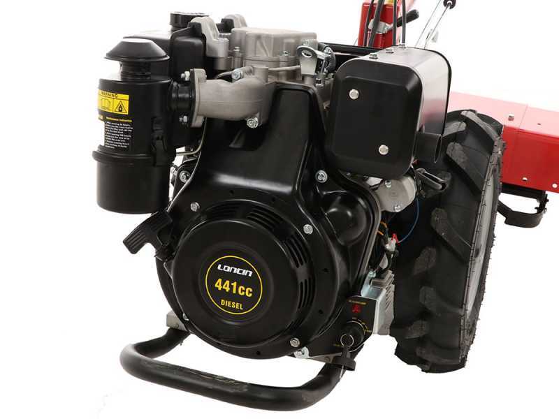 Ginko R710 EKO - Motocoltivatore diesel - Loncin D404F - Avviamento elettrico