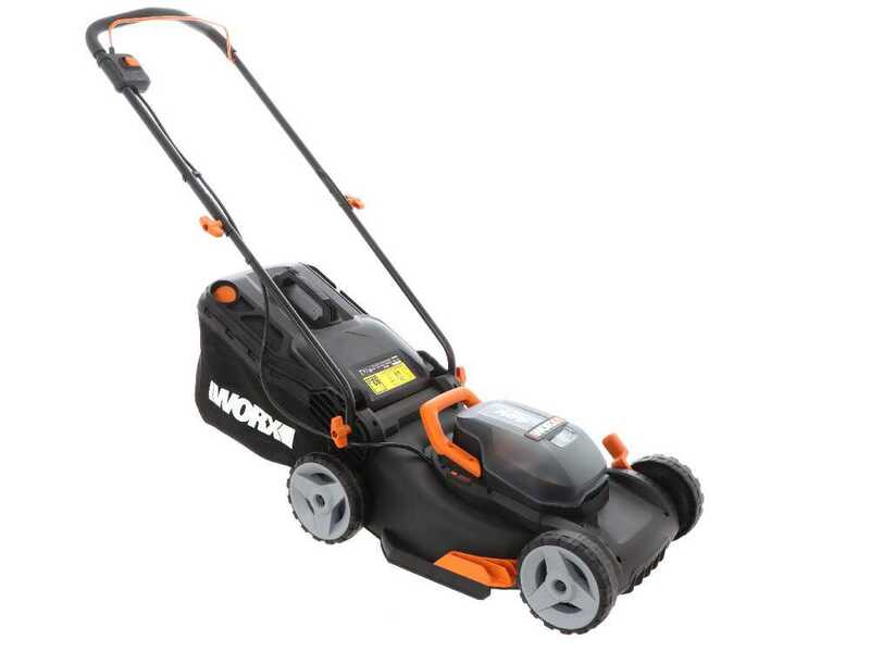 Worx WG743E - Tagliaerba a batteria - 2x20V/4Ah - Taglio 40 cm