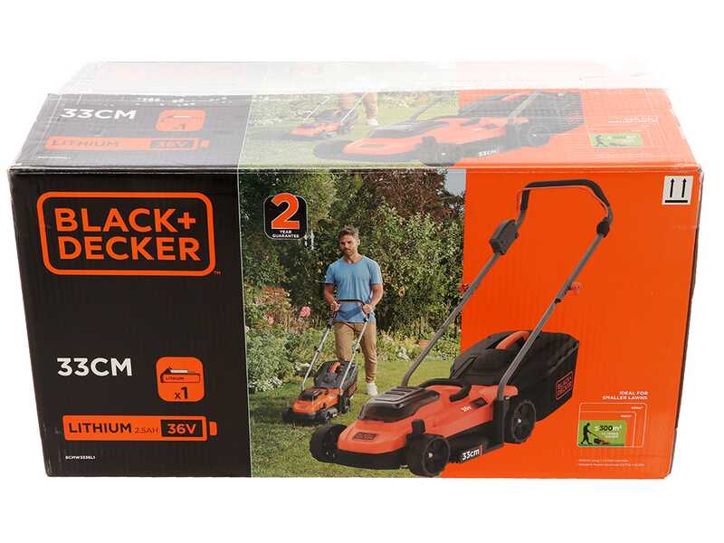 Black &amp; Decker BCMW3336N-XJ - Tagliaerba a batteria 36V - SENZA BATTERIA E CARICABATTERIA