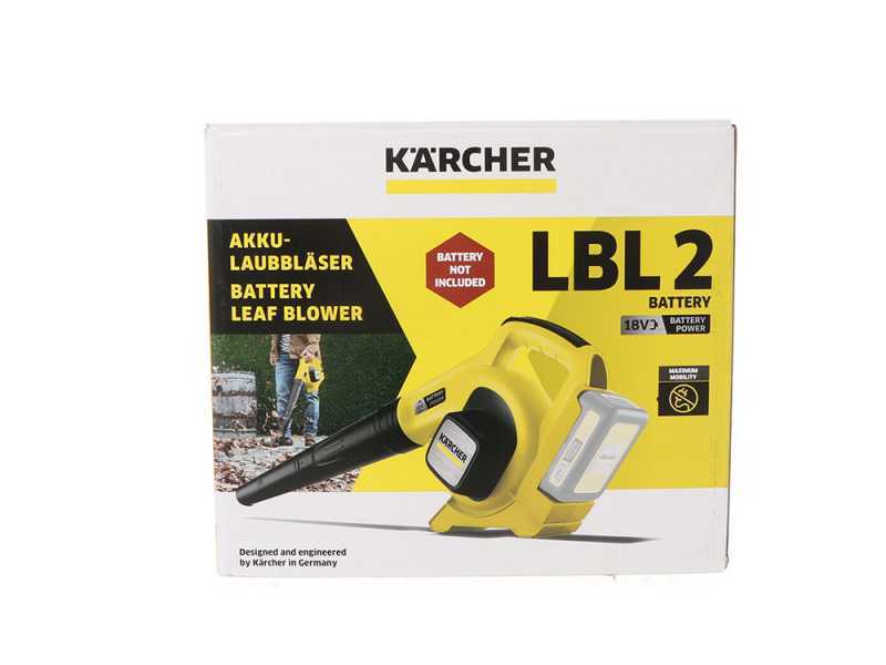 Karcher LBL 2 - Soffiatore a batteria - SENZA BATTERIE E CARICABATTERIE