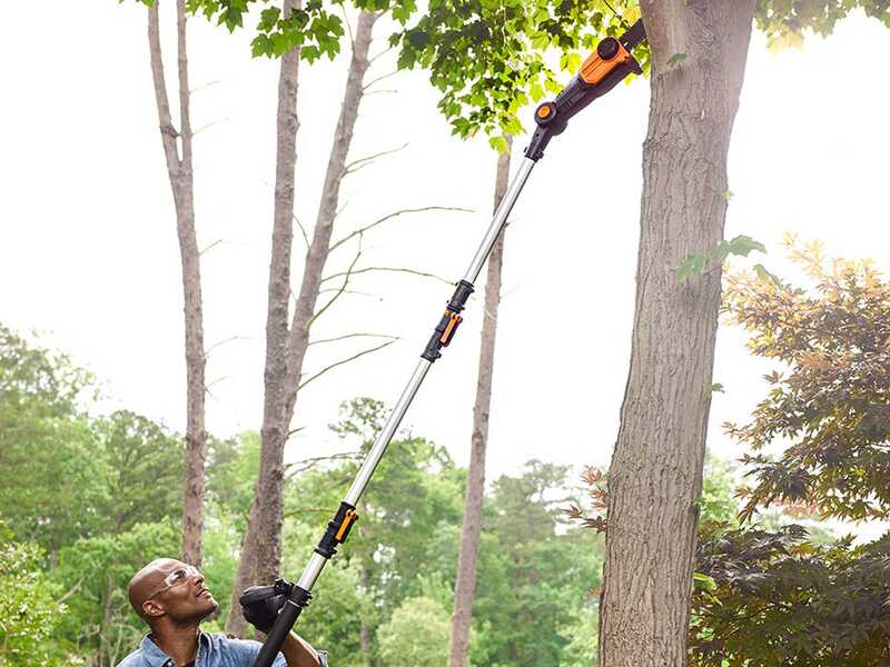 Worx WG349E - Potatore a batteria su asta telescopica - 2Ah da 20V