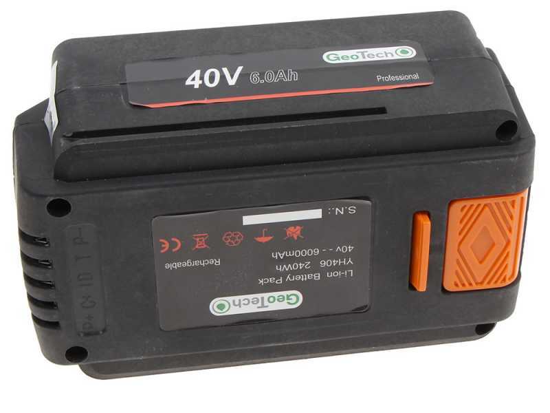 GeoTech CAR 150T - Carriola elettrica a batteria 40V 6Ah con ruote traktor
