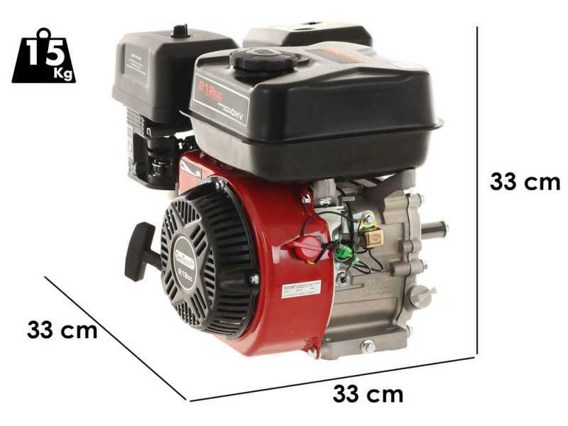 Motore a scoppio GeoTech Pro 212 cc ad albero orizzontale monocilindrico 4 tempi