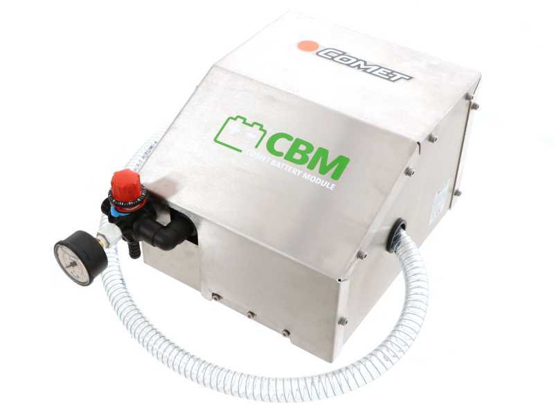 Comet CBM 1200 HP - Kit pompa a batteria per irrorazione e carrello - 55L