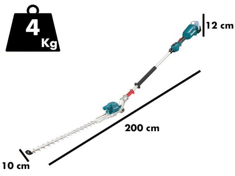 Makita DUN500 - Tagliasiepi su asta di prolunga a batteria 18V/3Ah