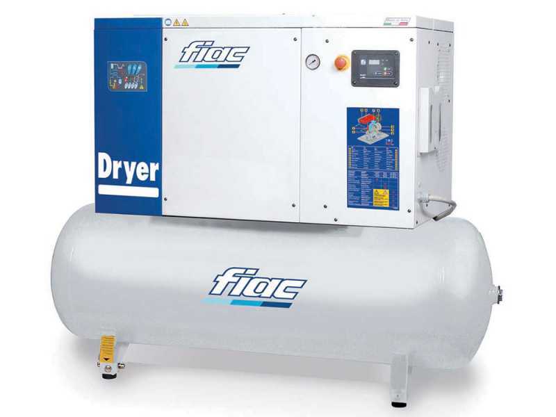 FIAC New Silver D 20/300 - Compressore rotativo trifase a vite silenziato - Essiccatore integrato - Motore 20 HP