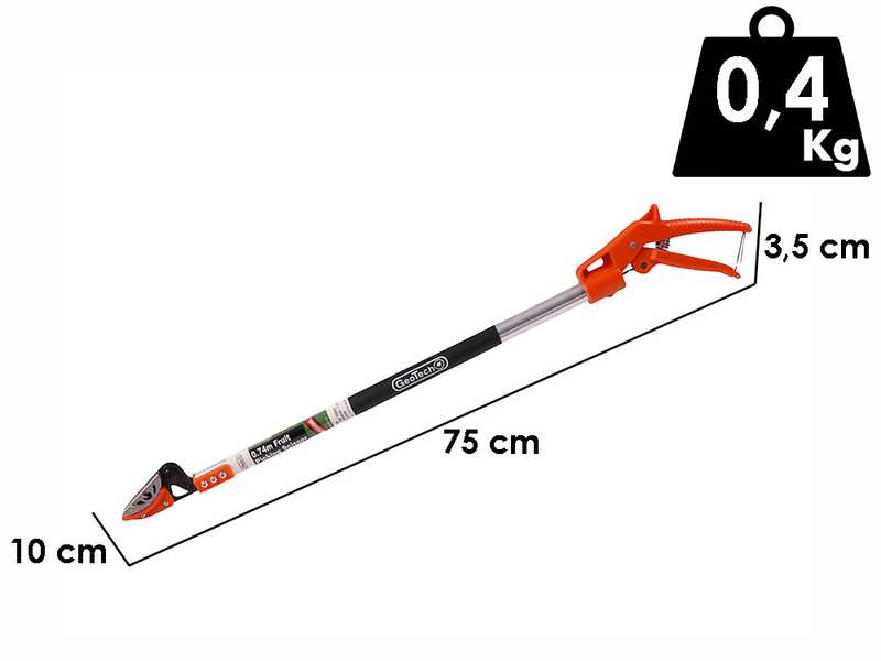 GeoTech FP-80 - Forbice su asta fissa con sistema Taglia e Tieni