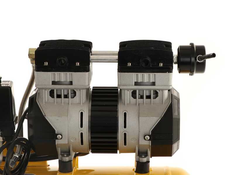 Stanley DST 150/8/24 SXCMS1324H - Compressore aria elettrico monofase silenziato, oil-less - Motore 1.3 HP - 24 lt