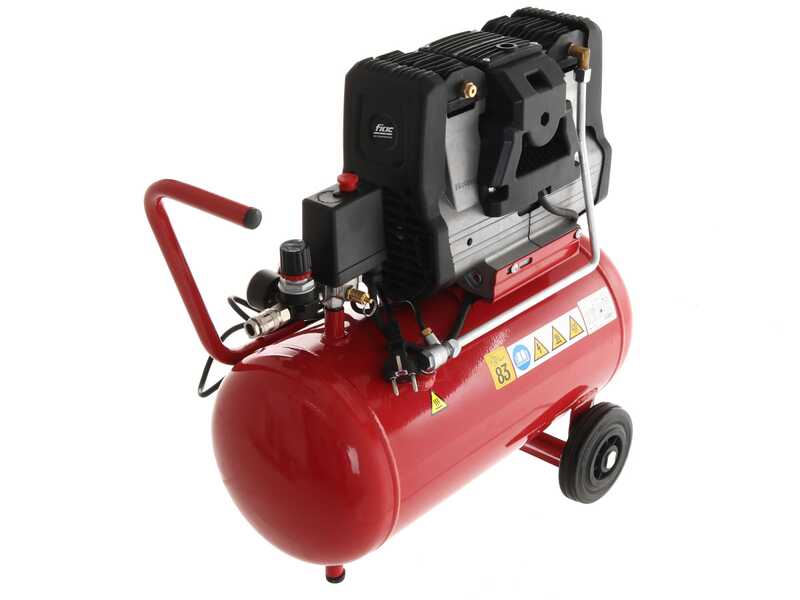 FIAC Super Silent 24 XS88 - Compressore aria elettrico monofase silenziato, oil-less - Motore 0.75 HP - 24 lt