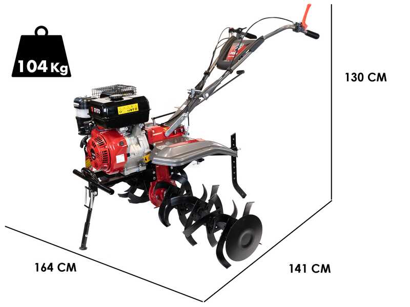 Italian Power RG6.5-130 - Motozappa a benzina 13 HP - Rato R389