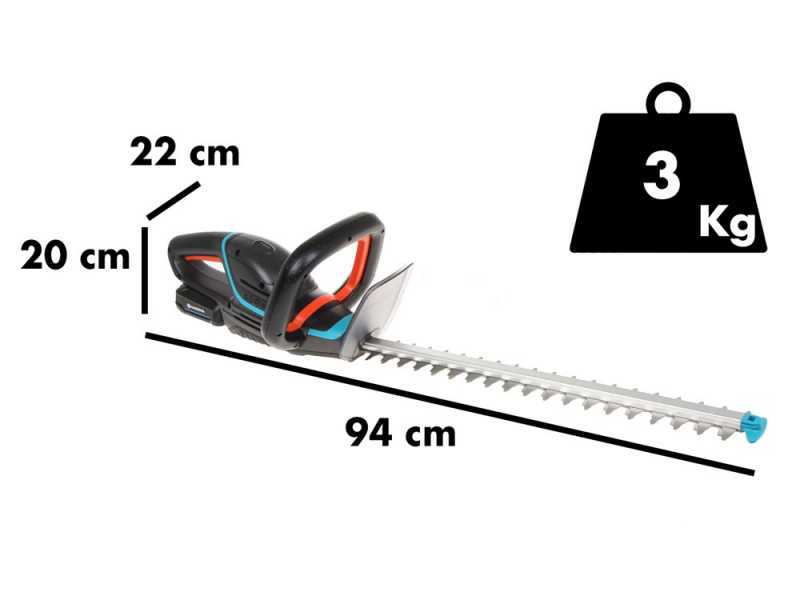 Gardena ComfortCut P4A - Tagliasiepi a batteria al litio con lama da 50 cm - SENZA BATTERIE E CARICABATTERIE