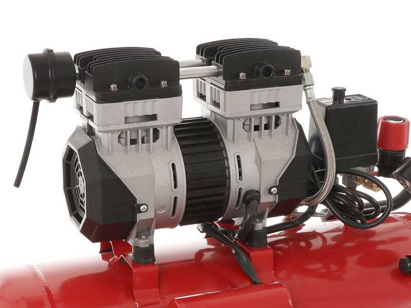 Fini Siltek 50 - Compressore aria elettrico monofase, oil-less - Motore 1.3 HP - 50 lt