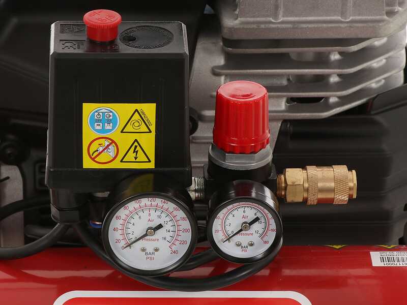 Fini Scout 6/244 - Compressore aria elettrico portatile monofase, oil-less- Motore 1.5 HP - 6 lt