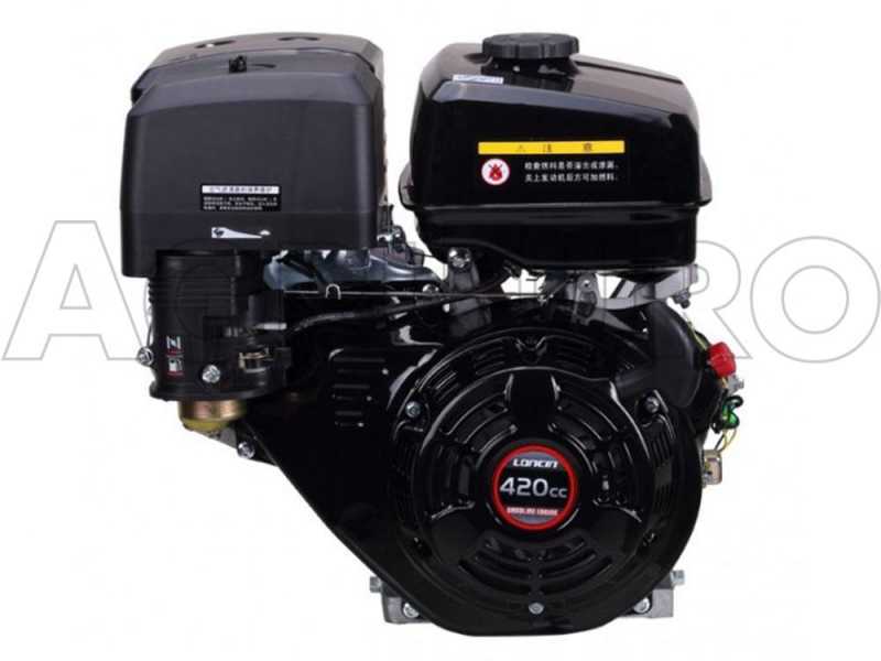 GeoTech Pro BMS155 LE - Biotrituratore semovente a cingoli su motocarriola - motore 6,5/15 HP - cassone Dumper